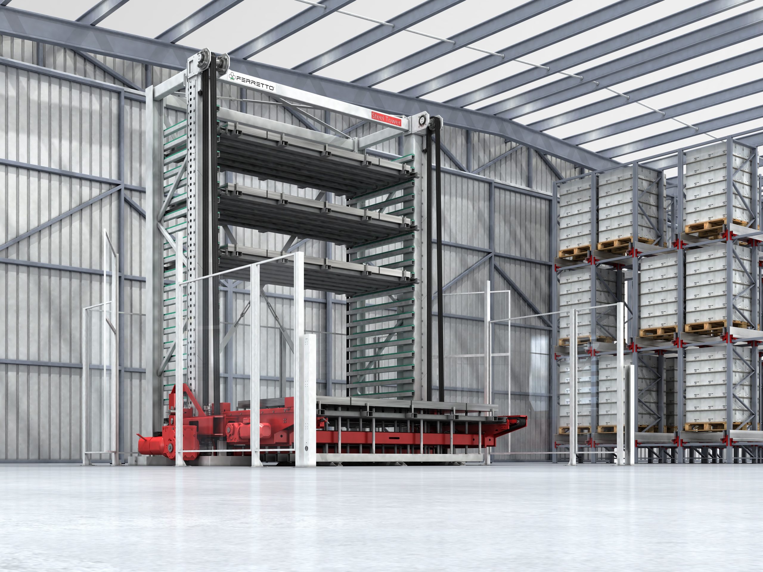 Vertical lift module for bars and plates Steel Tower - Ferretto SpA